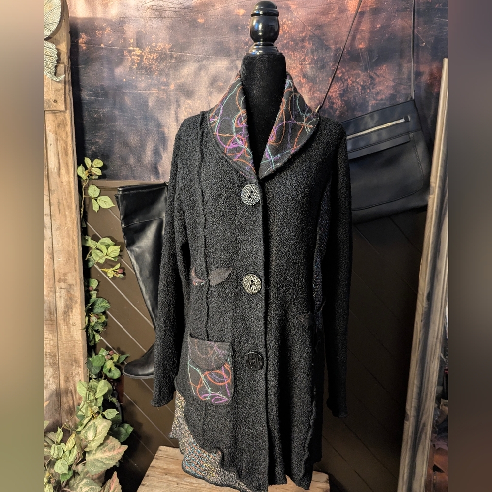 PAPA Knit Sweater/Cardigan. Lg